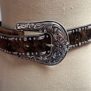 Ariat Brown and Silver Women's Belt